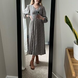 Gap long sleeve midi dress